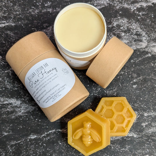 Raw beeswax and mango butter lotion bars