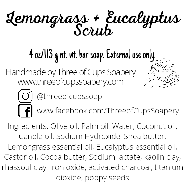 Soap ingredients and scent notes