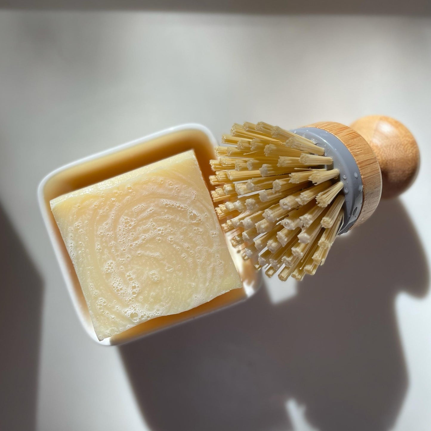 Solid Dish Soap set (Soap, dish and brush)